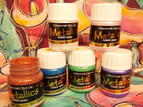 metallic fabric ink|A MAKER'S STUDIO Metallic Fabric Paint Ink .